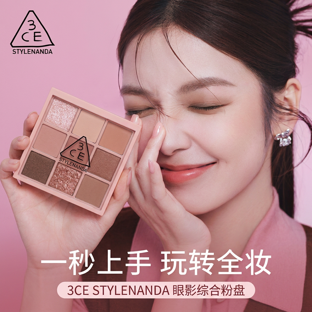 3CE 九宫格眼影视觉设计封面